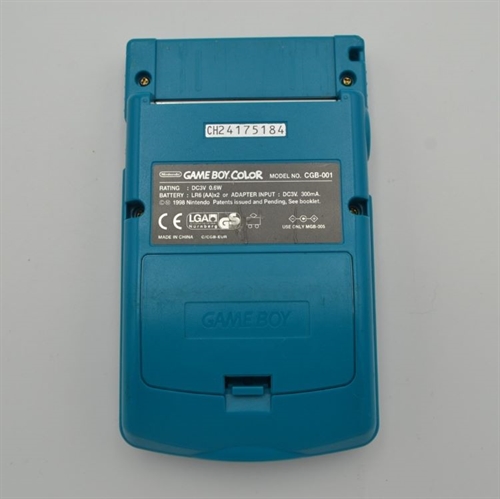 Gameboy Color - Teal Blue - Konsol - SNR CH24175184 (B Grade) (Genbrug)